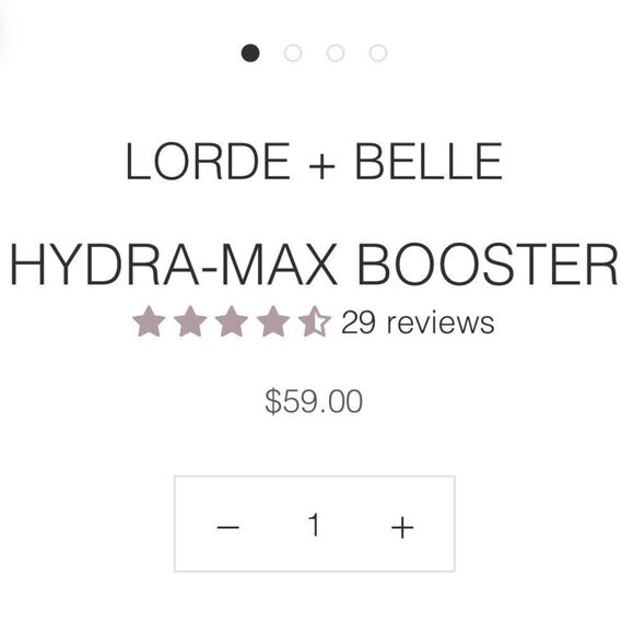 NIB Lorde + Belle Hydra Max Booster - MSRP $59 - Picture 2 of 2